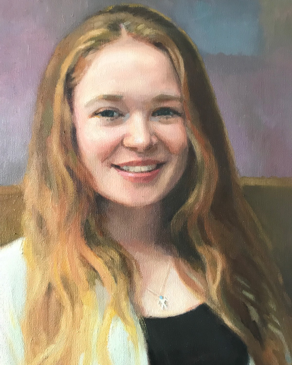 Oil Portrait of a girl