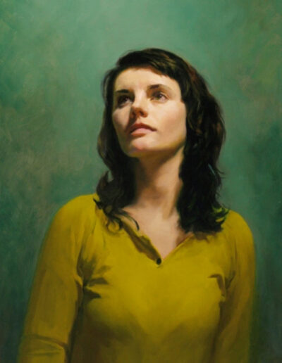 Oil painting of a woman