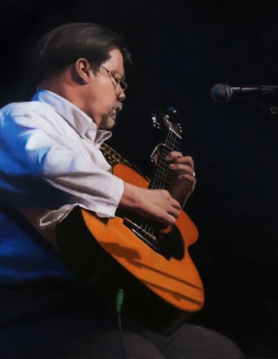 Oil Portrait of Guitarist